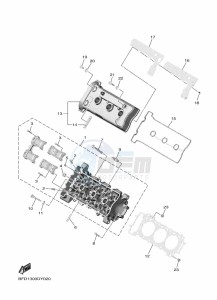 NIKEN GT MXT890D (BFD1) drawing CYLINDER HEAD