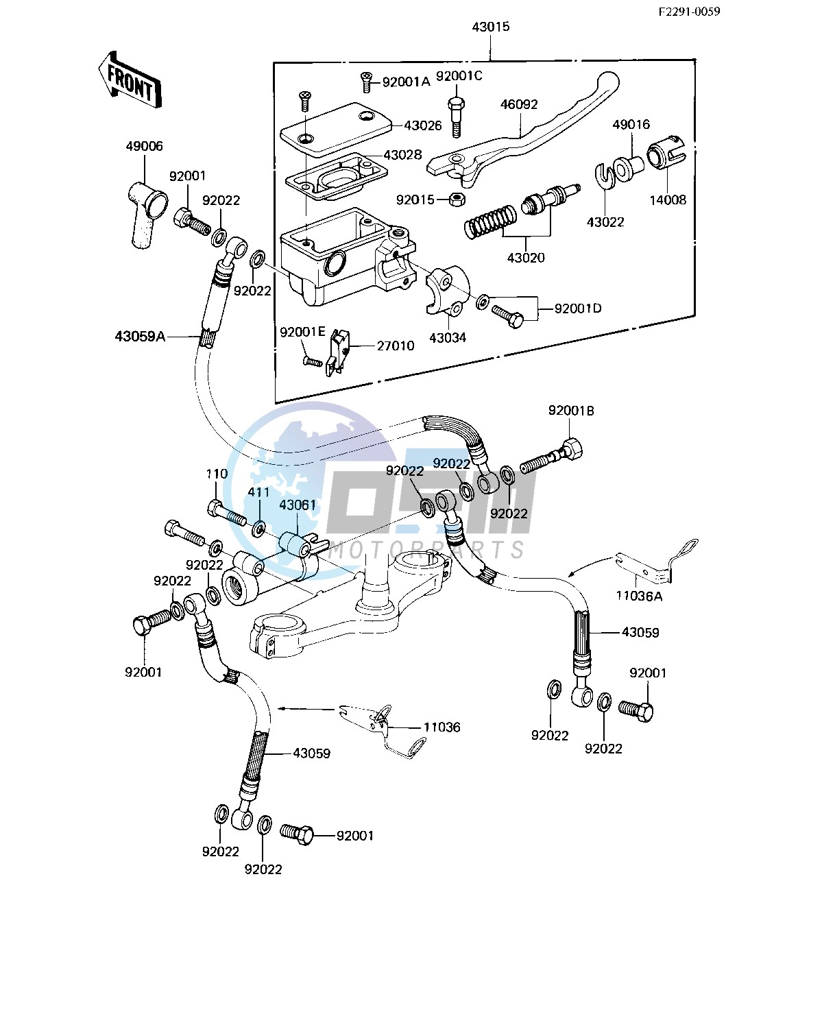 FRONT MASTER CYLINDER