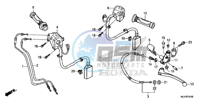 HANDLE LEVER/ SWITCH/ CABLE