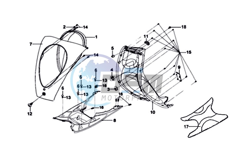 HANDLEBAR / BRAKE LEVERS CPL  L /R