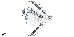 NSS250EX FORZA EX drawing CAMSHAFT/VALVE