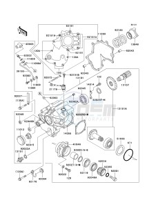 VN 1500 N [VULCAN 1500 CLASSIC FI] (N1-N3) [VULCAN 1500 CLASSIC FI] drawing FRONT BEVEL GEAR