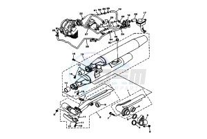 XVS A DRAG STAR CLASSIC 1100 drawing EXHAUST SYSTEM