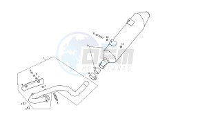 SENDA R-SM DRD RACING - 125 CC VTHDR2A1A VTHDR1A1A 4T drawing EXHAUST