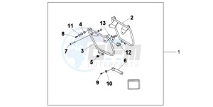 VT750C9 Ireland - (EK / MK) drawing SADDLEBAG MOUNT B