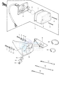 KDX 175 A [KDX175] (A1) [KDX175] drawing TAILLIGHT_CHASSIS ELECTRICAL EQUIPMENT -- 80 A1- -