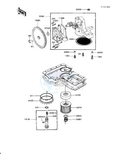 KZ 1100 D [SPECTRE] (D1-D2) [SPECTRE] drawing OIL PUMP_OIL FILTER