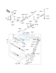 KAF 620 J [MULE 3010 TRANS4X4] (J6J-J8F) J7F drawing MASTER CYLINDER