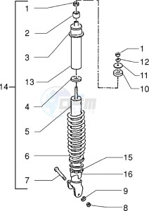 Sfera RST 80 drawing Rear Shock absorber