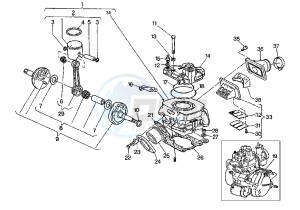 MITO EVOL.125 drawing CRANKSHAFT-CYLINDER