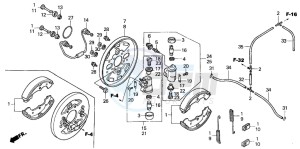 TRX350FM FOURTRAX drawing FRONT BRAKE PANEL