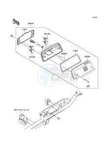 KVF750 4x4 KVF750LCF EU GB drawing Taillight(s)