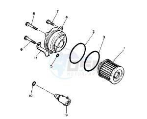 XV VIRAGO 1100 11000 drawing OIL CLEANER