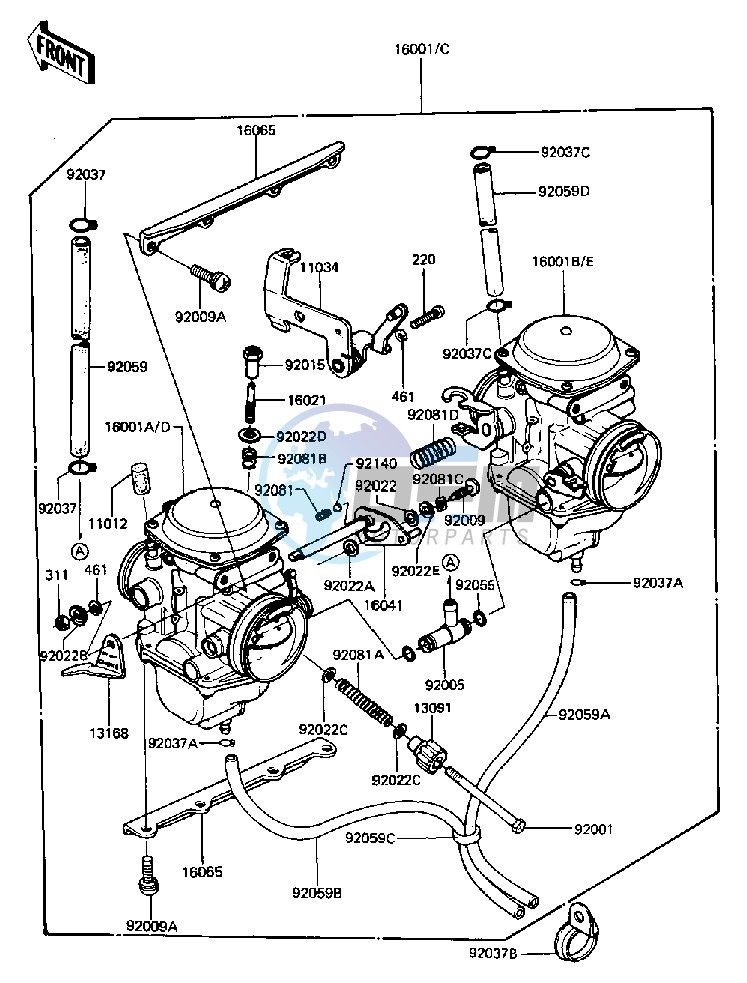 CARBURETOR ASSY -- 81-83 D2_D3_D4_D5- -