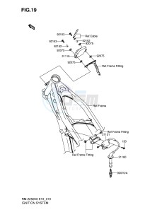 RM-Z250 (E19) drawing IGNITION SYSTEM