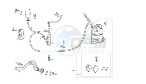 SENDA R BAJA - 125 CC 4T BAJA EU3 drawing REAR BRAKING SYSTEM