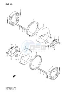 LT-Z90 (P19) drawing FRONT BRAKE