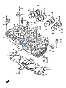 GSF1200A (E18) drawing CYLINDER HEAD