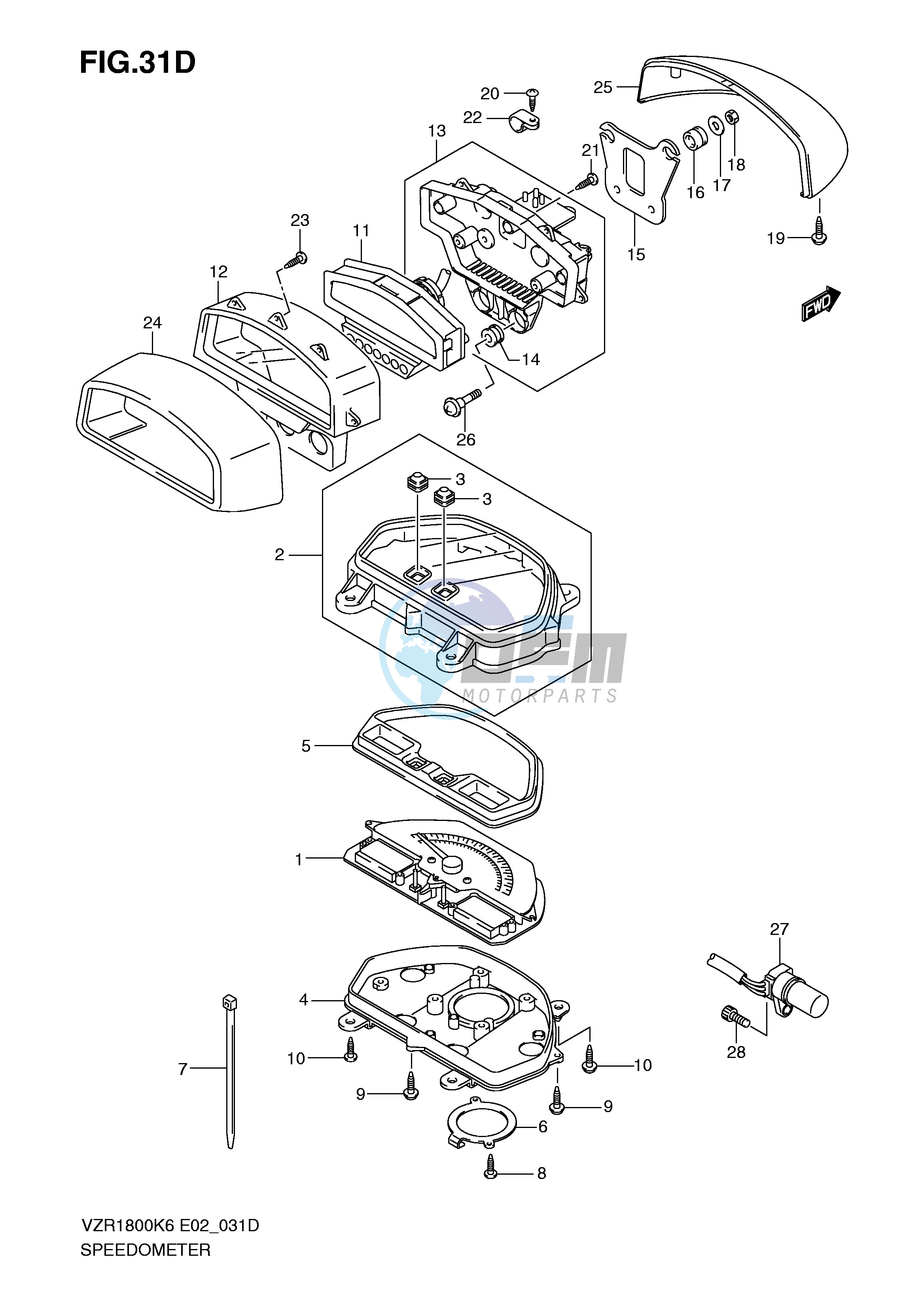 SPEEDOMETER (VZR1800NK8 NU2K8)