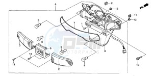 CH125 SPACY 125 drawing TAILLIGHT (3)