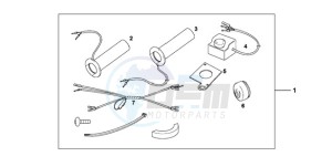 VT750C9 Ireland - (EK / MK) drawing GRIP HEATER CUSTOM'S