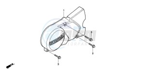 C50SW drawing LEFT CRANKCASE COVER