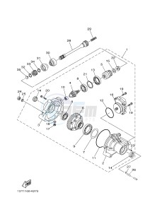 YFM700FWAD YFM70GPSG GRIZZLY 700 EPS SPECIAL EDITION (B313) drawing FRONT DIFFERENTIAL