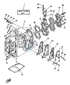 25N drawing CYLINDER--CRANKCASE