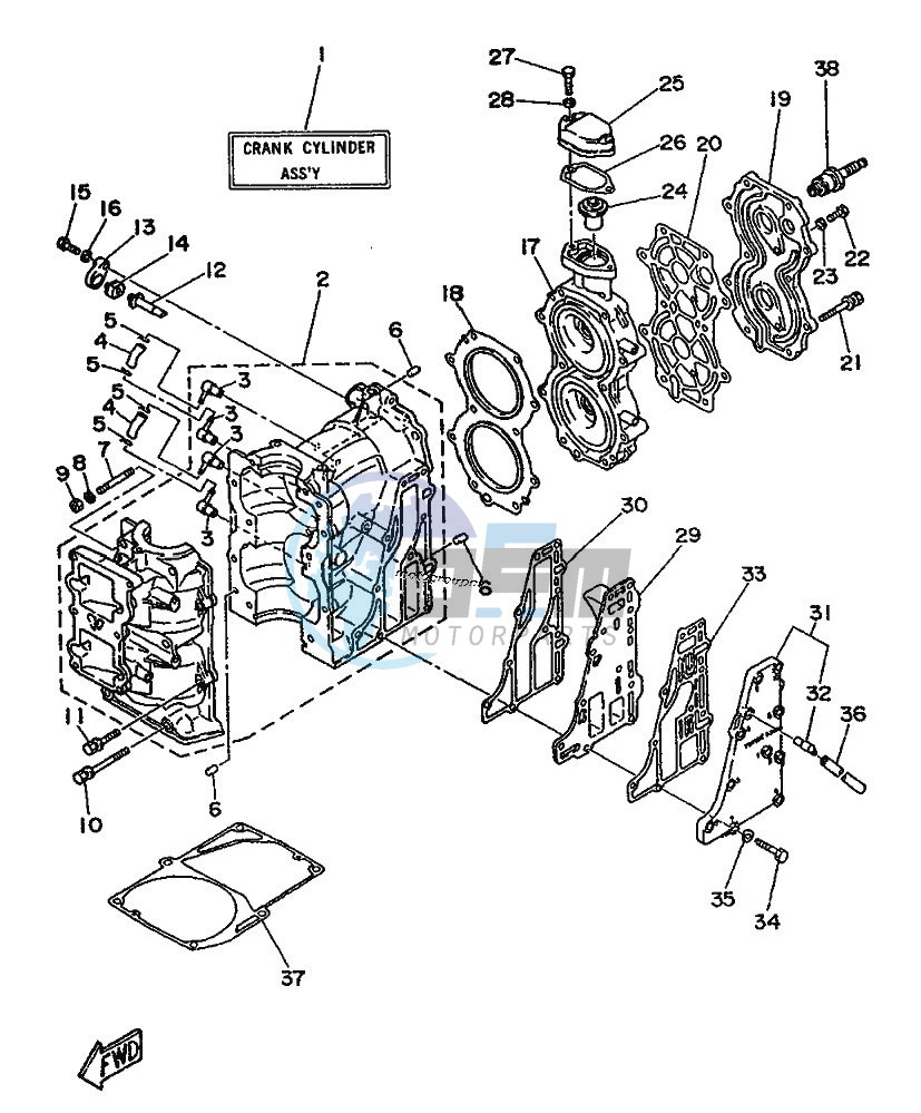 CYLINDER--CRANKCASE