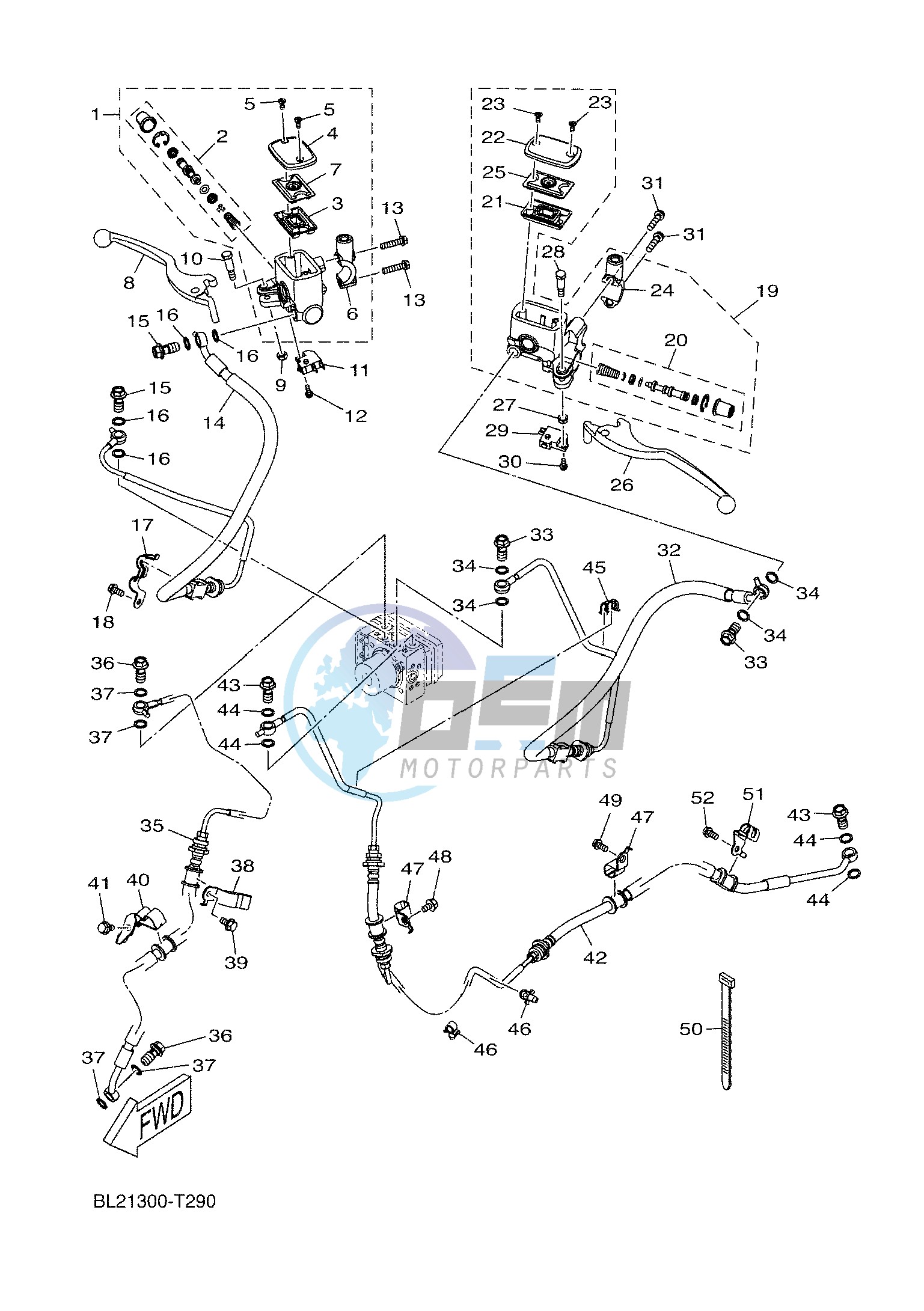 M. CYLINDER FOR DISK BRAKE