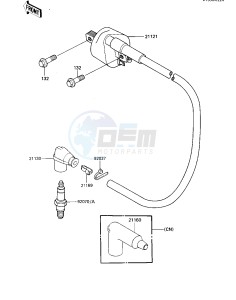 KX 125 D [KX125] (D1) [KX125] drawing IGNITION COIL