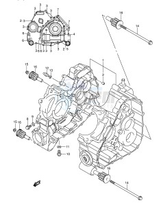 LT-A700X (E28-E33) drawing CRANK CASE