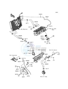 NINJA_ZX-6R_ABS ZX636FDF FR GB XX (EU ME A(FRICA) drawing Water Pipe