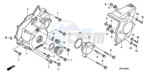 CB1300A9 France - (F / ABS CMF MME TWO) drawing LEFT CRANKCASE COVER