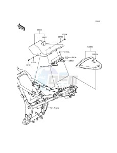 NINJA_300 EX300ADF XX (EU ME A(FRICA) drawing Seat