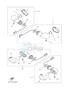 MT09 900 (1RCD 1RCE) drawing FLASHER LIGHT