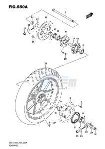 GSX-S125 MLX drawing REAR WHEEL