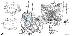 TRX500FAE TRX500FA Europe Direct - (ED) drawing CRANKCASE