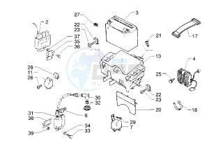 Hexagon GTX 125-180 drawing Battery