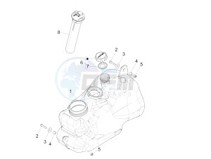 MP3 500 Sport Business ABS (NAFTA) drawing Fuel tank