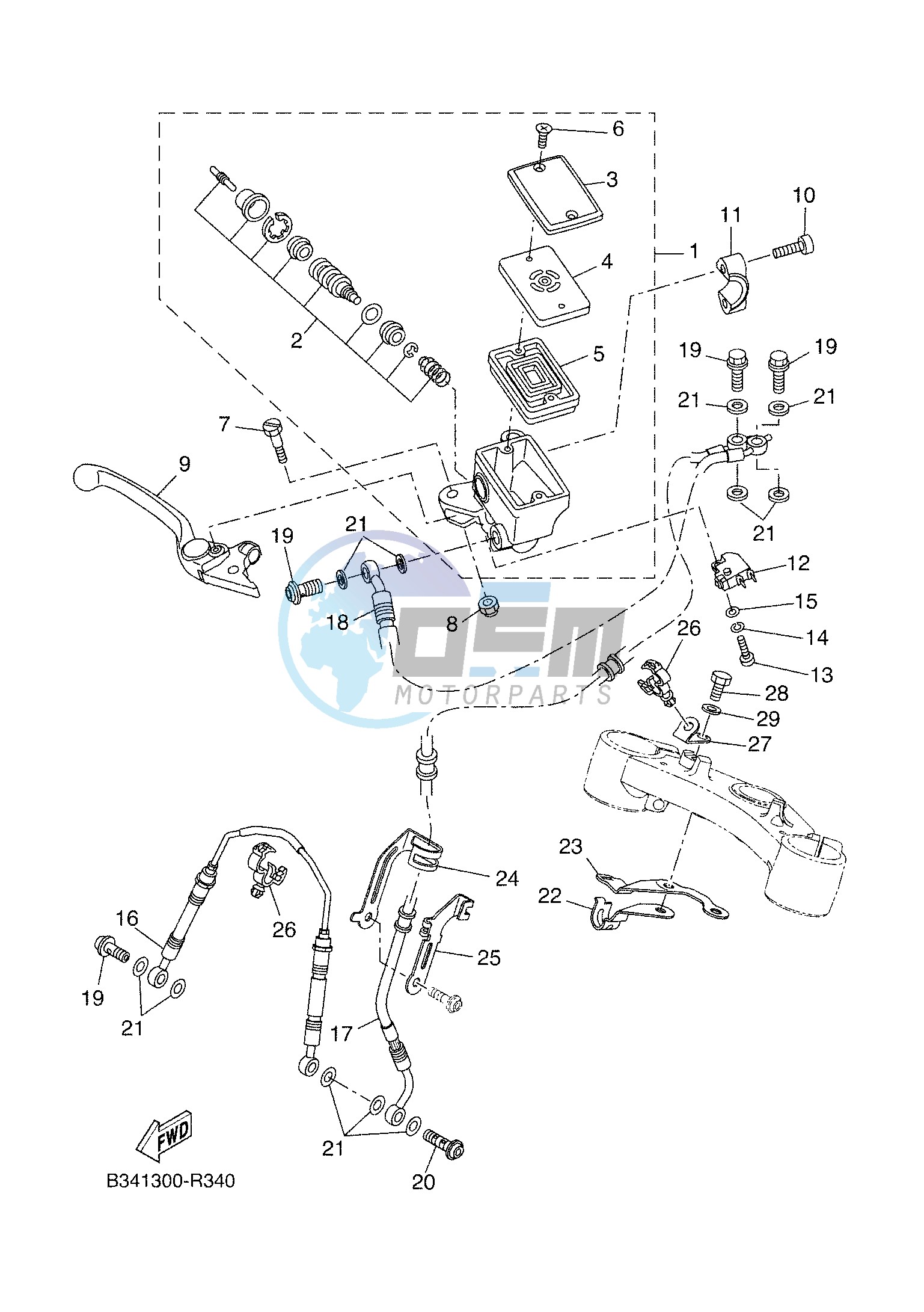 FRONT MASTER CYLINDER