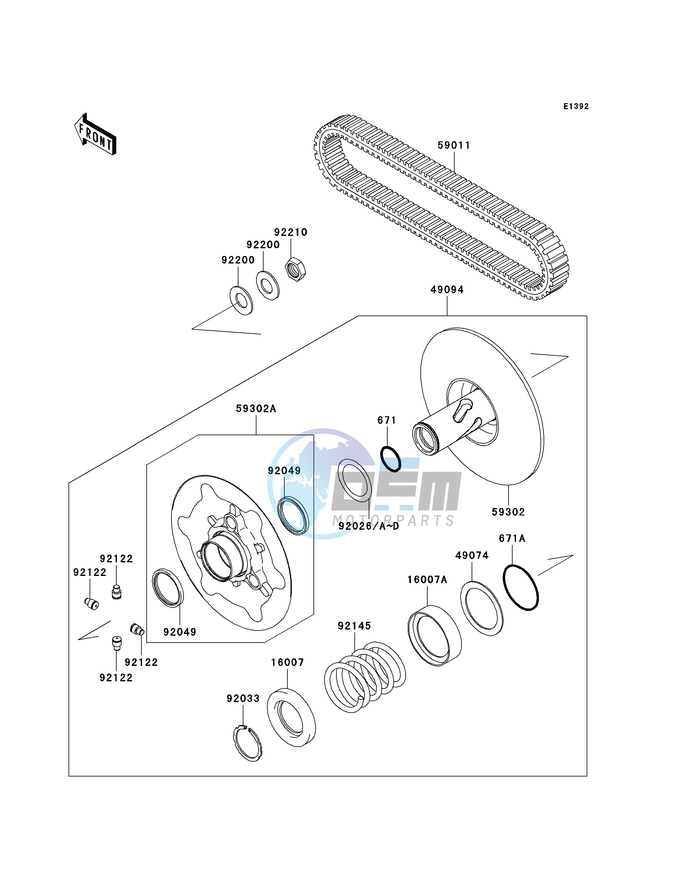 DRIVEN CONVERTER_DRIVE BELT