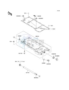 VN 2000 H [VULCAN 2000 CLASSIC] (8F-9F) H8F drawing OIL PAN