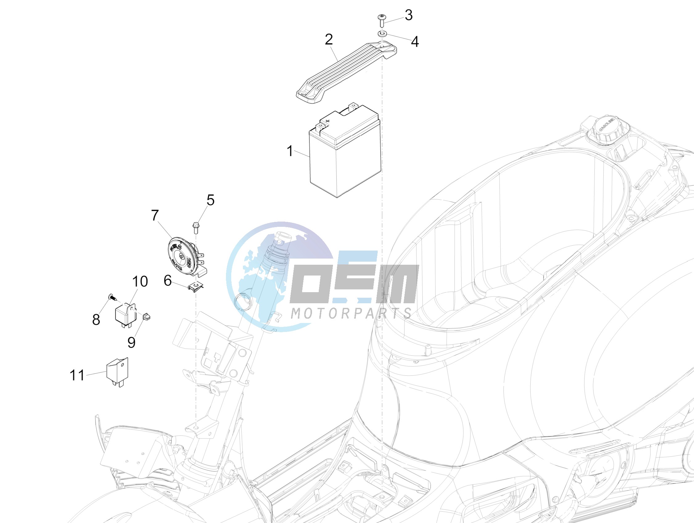 Remote control switches - Battery - Horn