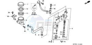 VFR800A9 Ireland - (EK / ABS MME) drawing RR. BRAKE MASTER CYLINDER