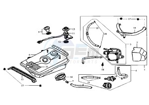 JET - 50 cc drawing FUEL TANK