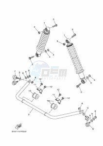 YFM700FWB KODIAK 700 (B6KJ) drawing REAR SUSPENSION