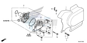 VT750CSE Shadow - VT750CS-E UK - (E) drawing WATER PUMP