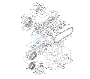 HW XENTER 150 drawing CRANKCASE