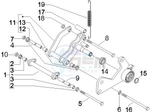 GTV 250 ie drawing Swinging arm